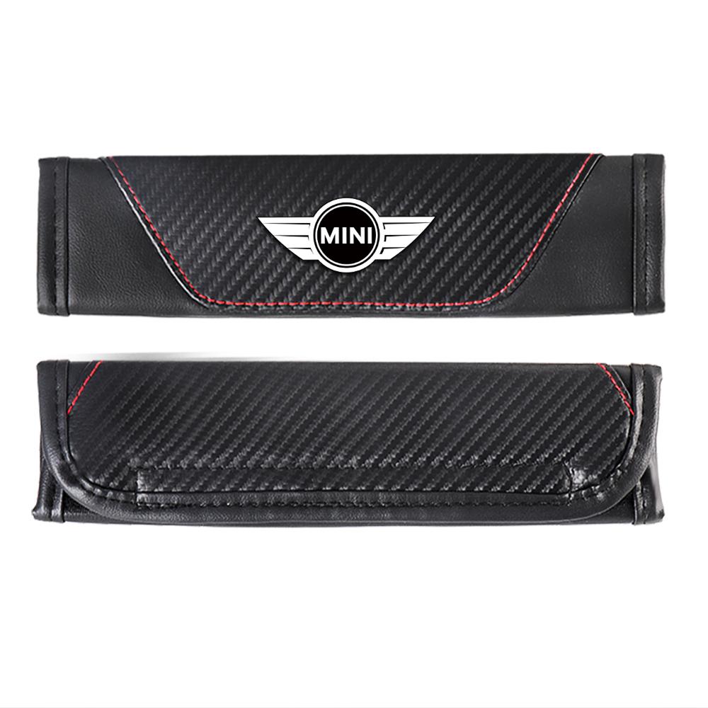 For MINI Cooper JCW WORKS R55 R56 F55 F56 R57 R58 R59 R60 Car Styling Safety Belt Cover Shoulder Protector Pad Auto Accessories qw63