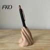 Office Desk Organizer Funny Hand Gesture Pen Holder for Desk, 3D Printed Creative Novelty Pencil Stand, Desktop Accessories Solid Base