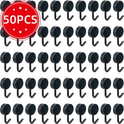 50 шт. самоклеящиеся настенные крючки прочные без сверления для сумок для ванной комнаты, дверей, кухонных полотенец, крючки для домашнего хранения, аксессуары