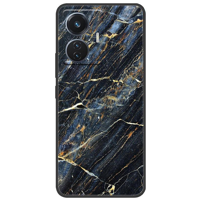 Для vivo T1 4G Y55 4G iQOO Z6 44 Вт V2153 Чехол Мраморный Мягкий Матовый Силиконовый Чехол на Заднюю Панель Для Vivo T1 44 Вт Полная Защита Чехол для Телефона