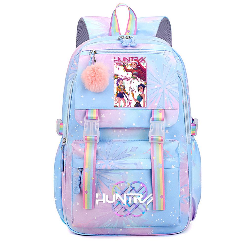 Christmas K-Pop Demon Hunters Printed Large Capacity Waterproof Backpack Teenger Student Girl Boy Schoolbag Bookbag Women Large Capacity Travel Bag