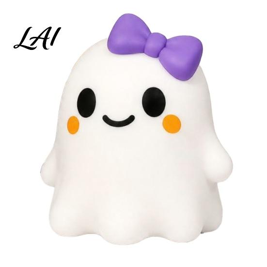 Ghost Stress Relief Toys Halloween Bow Squeeze Toy Cartoon Sensory Tactile Toy Soft Stretchy Party Favors for Adults Kids Supplies
