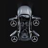 FFYE5 Car Door Projector Lamp LED Welcome Lights Mercedes Benz GT W203 W204 W221 MABACH S Class C207 A207 W240 W210 W209 W208
