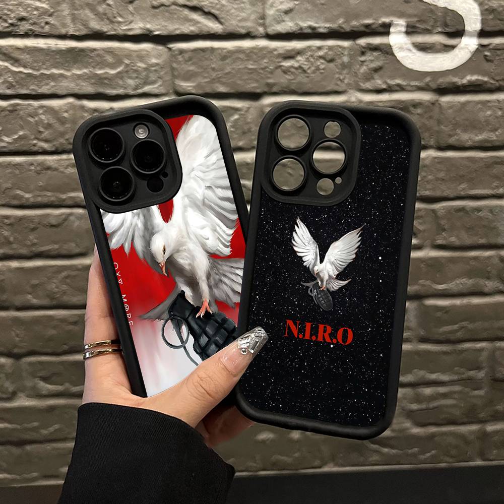 N-NIRO OX7 Phone Case For iPhone 17 16 15 13 11 12 14 Pro Max Plus Silicone Cover Shell