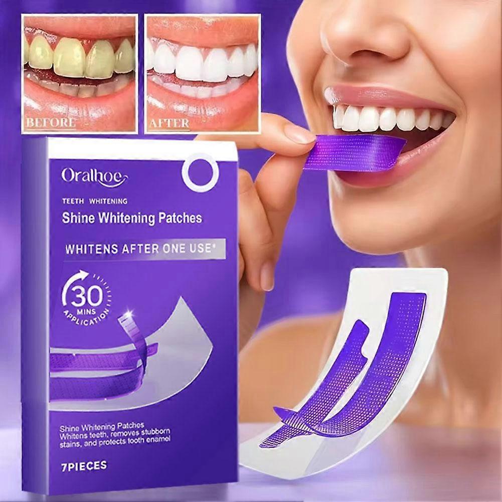 Purple Teeth Shine Whitening Strips-7Pcs/Box