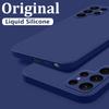Чехол для Samsung Galaxy S24 S23 S22 S25 Ultra S24 FE A56 A55 A53 A54 A16 A17 5G S25 Edge Противоударный Чехол из Жидкого Силикона для Телефона