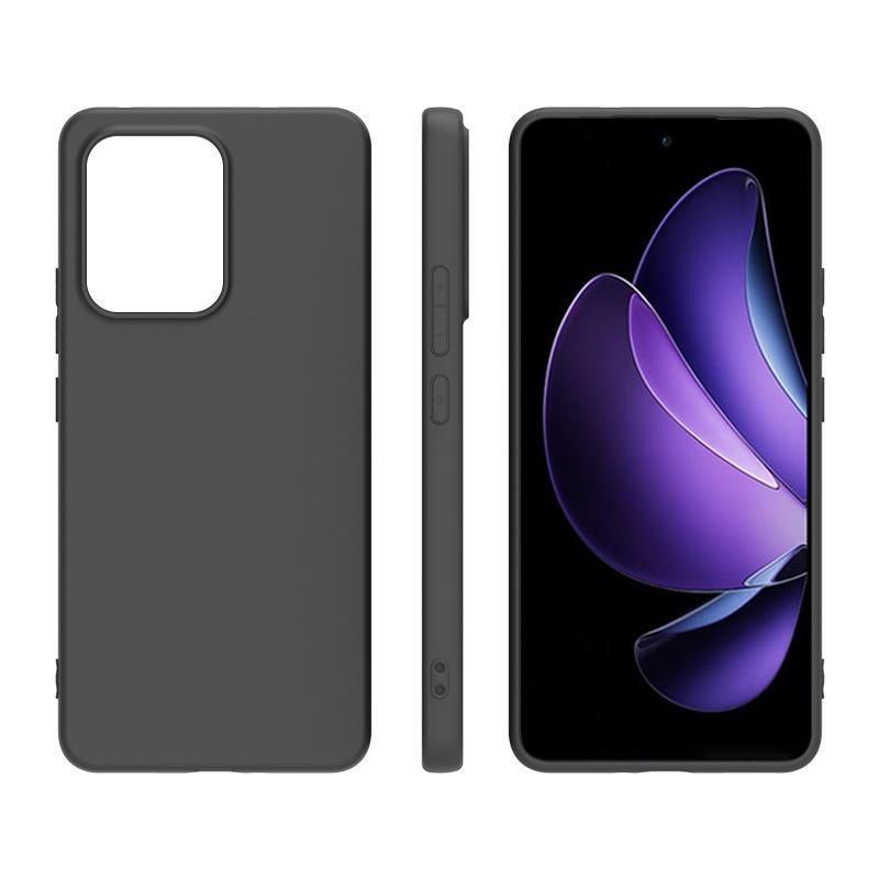 Применимо к OPPO Realme C71 черный матовый чехол для мобильного телефона Realme C83 анти-отпечатки пальцев ТПУ кожаный материал чехла