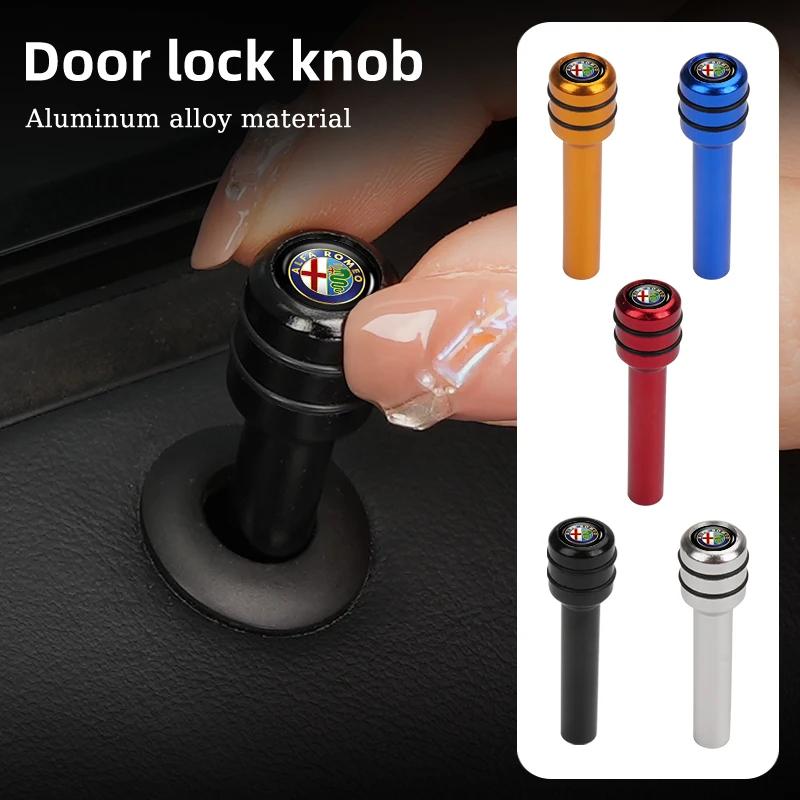 Car Sticker For Alfa Romeo 159 147 Car Interior Auto Lock Door Lift Alloy Safety Pin For Alfa Romeo Giulietta 159 147 156 166 Mi abc012