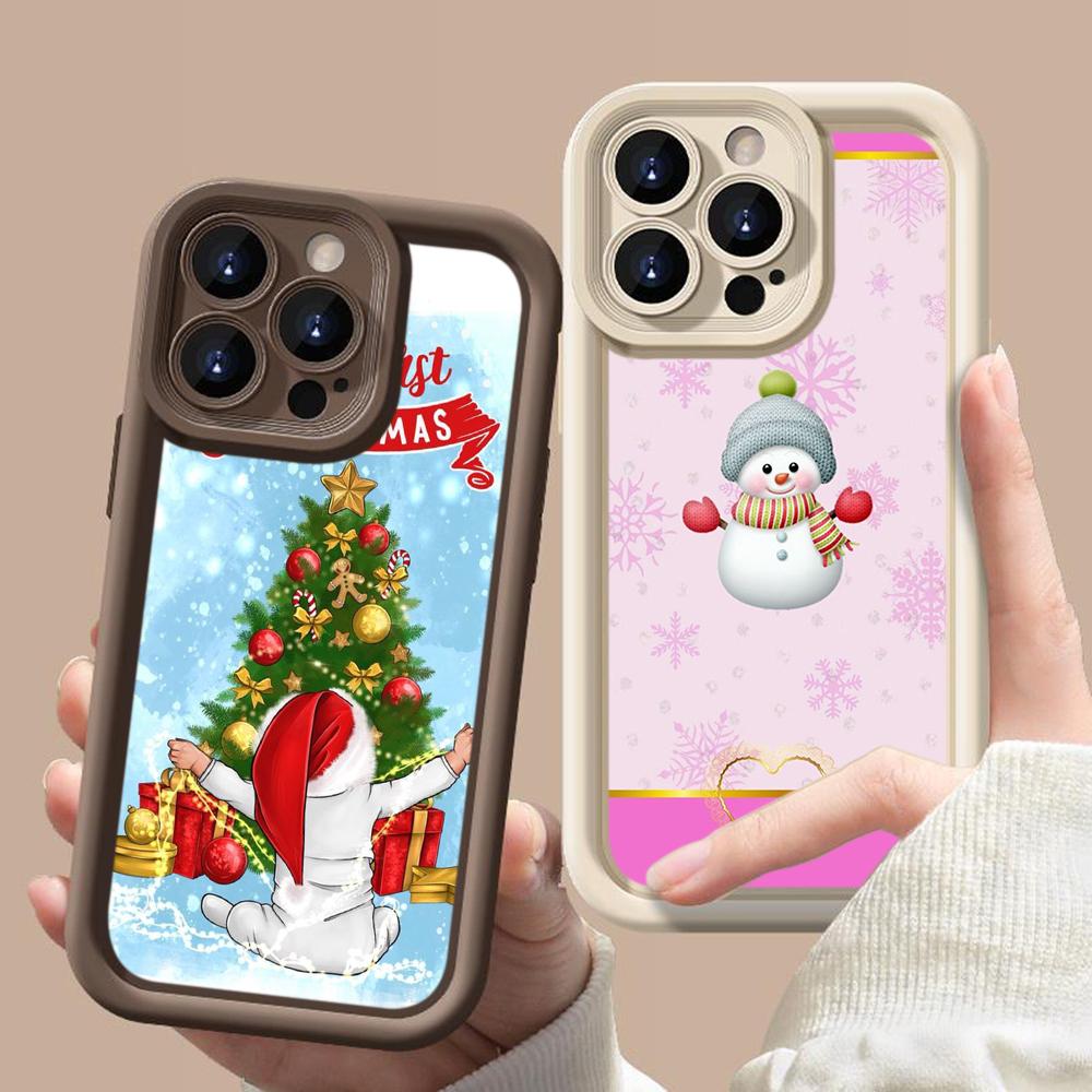 Чехлы для телефонов Ae108 Happy New Year Merry Christmas для Xiaomi 14T 12 11 Lite 5G NE Redmi 13C 14C 9a A3 Note 12 Pro 11s Angel Eye Ladder Protective Cover