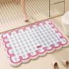 Imitation cashmere bathroom floor mat toilet toilet toilet door mat