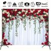 1 elegant red and white rose party background - with lush floral design perfect for weddings birthdays and celebrations