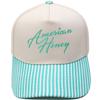 American Honey Fun Embroidery Truck Driver Hat Color Matching Men's and Women's Casual Shade Dad Hat