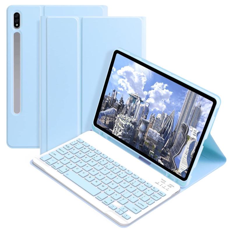 Защитный кожаный чехол для Samsung Tab S11 с магнитной Bluetooth-клавиатурой, мышью и поддержкой корейского/испанского языка