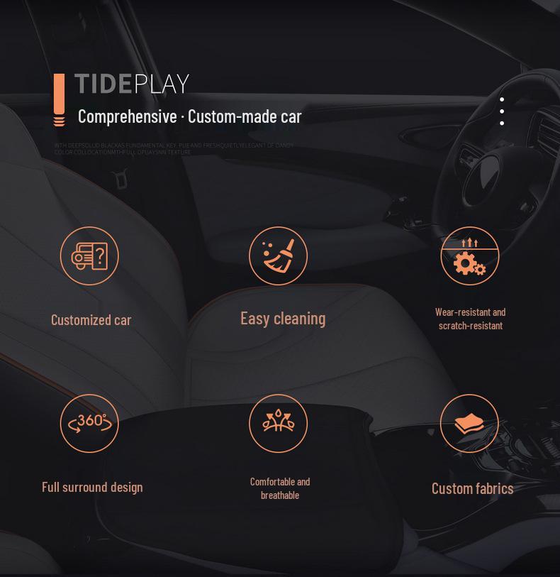 BYD Dolphin All-Season Universal Leather Car Seat Cover Set