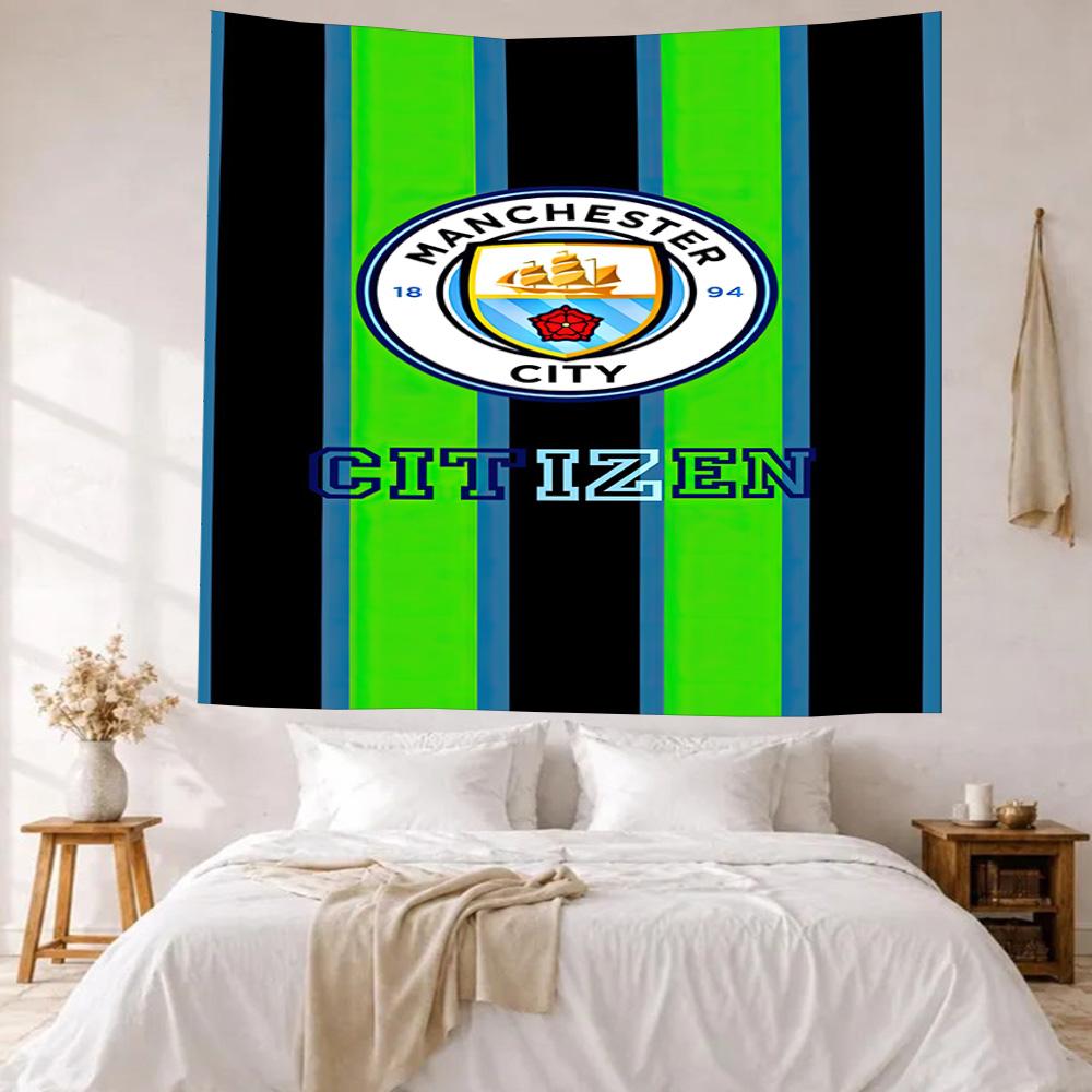 Manchester City Wall Decor Tapestry Art For Pet Memorial Birthdaywedding Party Backdrop Family Gift