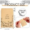 60/120 шт. Конверты для семян оптом 6 x 8 см Пакетики для семян Конверты Самоклеящиеся Маленькие бумажные конверты для монет Многоразовые Семена.