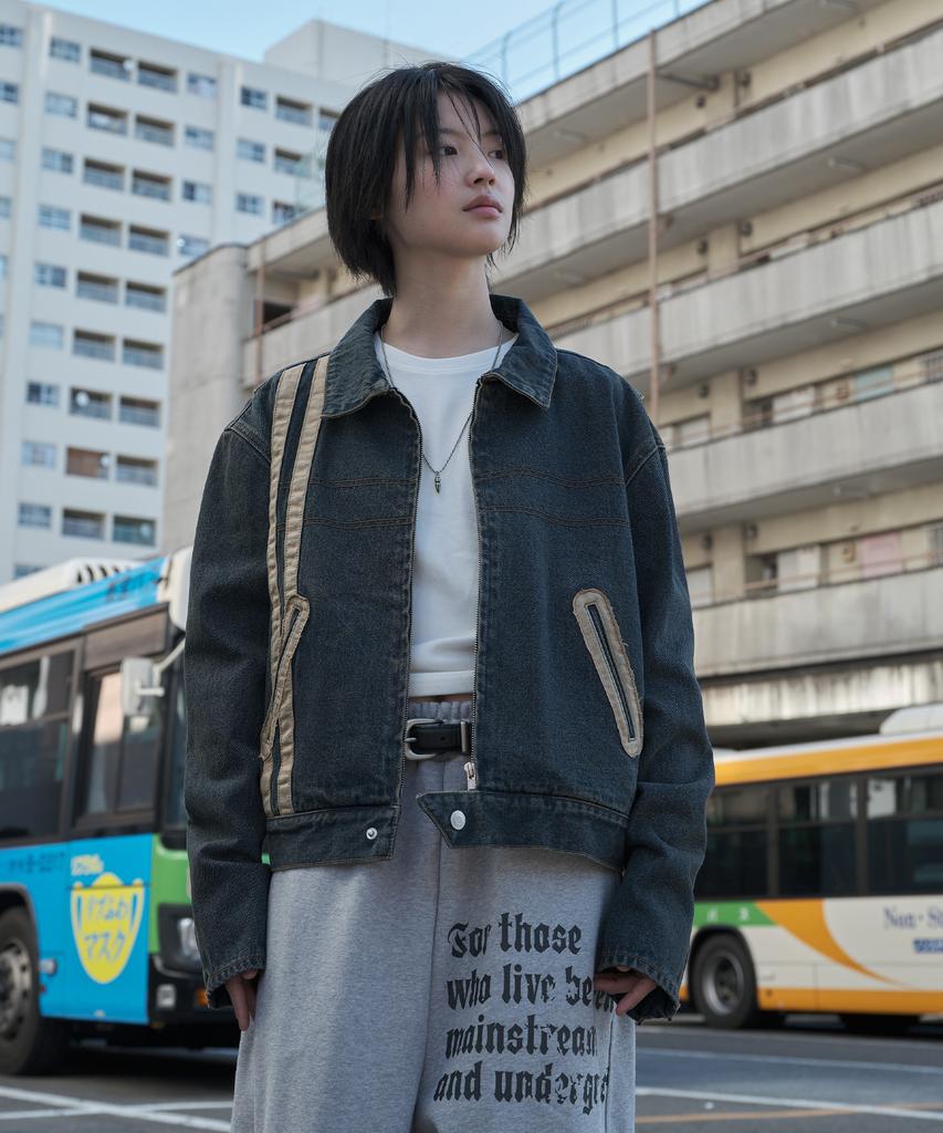 Джинсовая куртка Supersub Vintage Fade Stitch - Выцветший синий