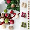 4Pcs/set Sparkling Christmas Ball Set Plastic Christmas Tree Props Christmas Decorations