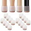 16PCS Chair Leg Cover with Felt Pads Furniture Feet Caps TPE Round Square Anti Slip Table Leg Mat Floor Protectors Socks