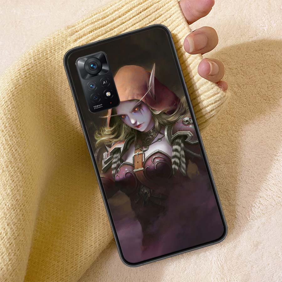 W-World Of W-Warcraft Чехол для телефона с эльфом Для Redmi Note 13 14 15 Pro Plus 12 13C 12C 15C 9 10 10C 9T 9C 9A TPU Мягкая прозрачная крышка для телефона