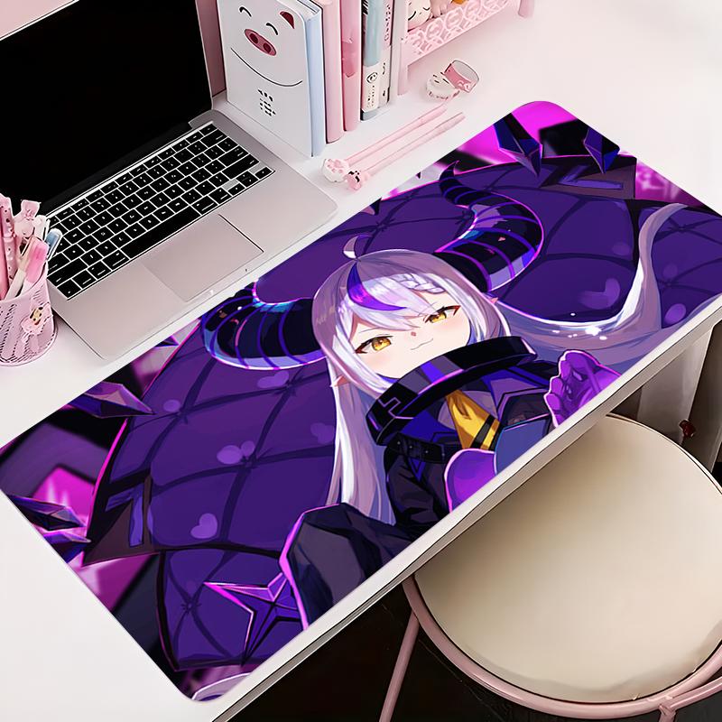Mouse Pad Antislip Anime Desk Mat Gaming PC Accessories Tablet Pad Large Mousepad Extended Hhololive La Darknesss Keyboard Mat