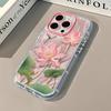 Лотос для чехла для мобильного телефона IPhone16 Promax 14 для Apple 15 Крем Перо Пряжа 13 Все включено 11/12 Женская модель
