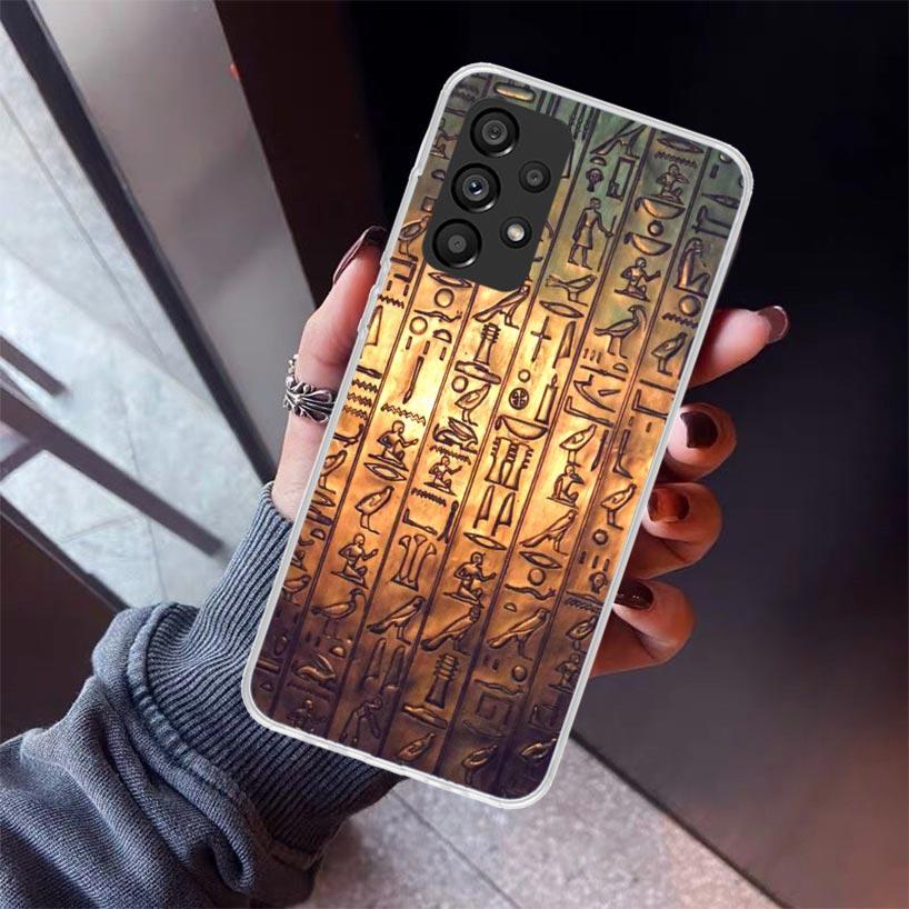 Egypt Nefertiti Anubis Ankh Pharaoh Phone Case For Samsung Galaxy A17 A16 A15 A14 A13 A57 A56 A55 A54 A53 A37 A36 A35 A34 A33 A2
