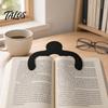 Креативная закладка для книжных страниц, 3D-печать, дизайн для чтения без рук, Черно-белая клипса, Надежный и забавный аксессуар, для студентов, офисного использования