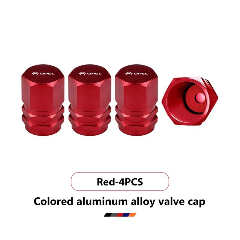 Car Logo Tire Valve Stem Caps Aluminum Alloy Wheel Dustproof Valve Stem Cover For Opel Astra H K J G Corsa E D OPC Insignia B OT4