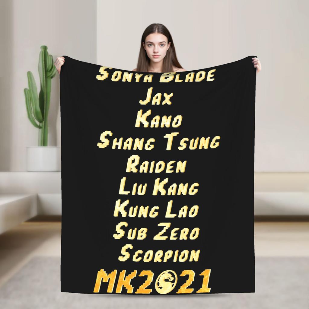 Пледы Скорпион Mortal Kombat MK11 Флис Забавные Теплые Пледы для Кровати Дивана Осень/Зима