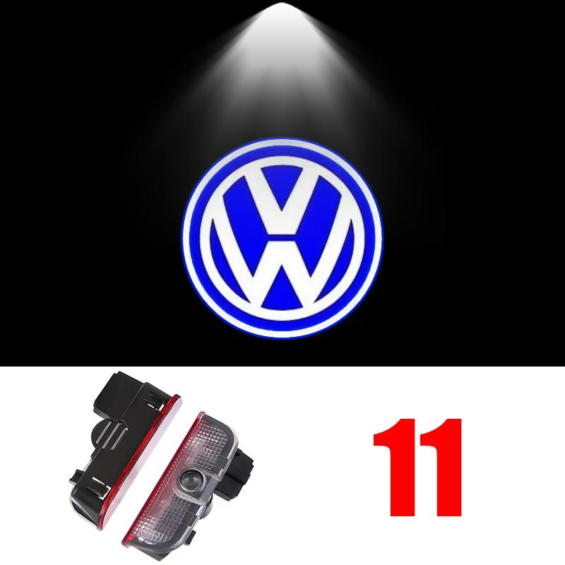 2Pcs LED Car Door Projector Welcome Ghost Shadow Light For VW Touareg Golf 5 6 7 Passat B6 B7 B8 B9 MK6 MK7 R GTI Accessories