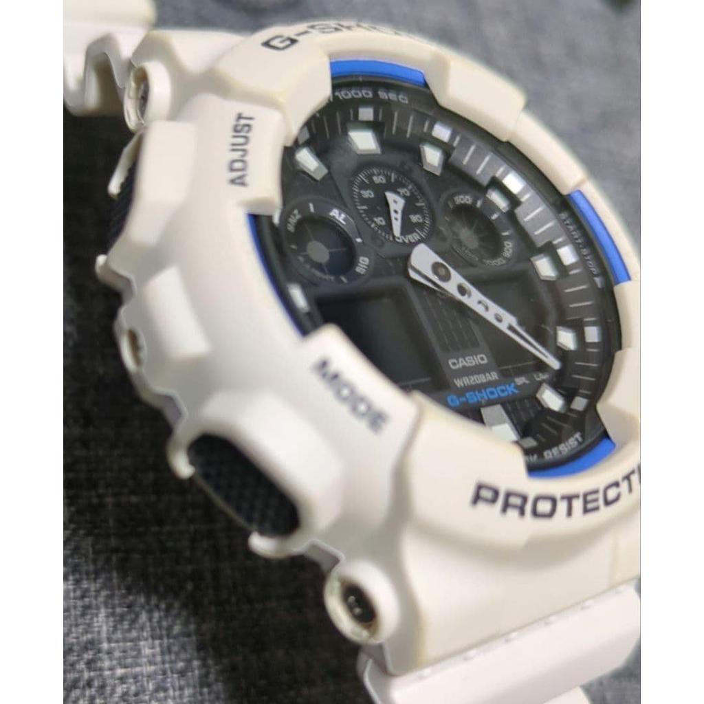 Б/у CASIO G-SHOCK GA-100B Белый Защита