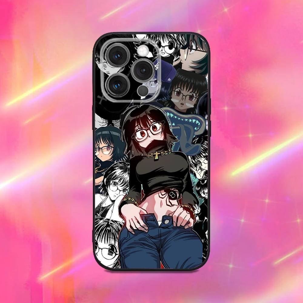S-Shizuku M-Murasaki Anime Phone Case For iPhone 16,15,14,13,12,11,Pro,Max,Plus,X,XS,XR,SE,8,7,Mini,Soft Silicone Black Case