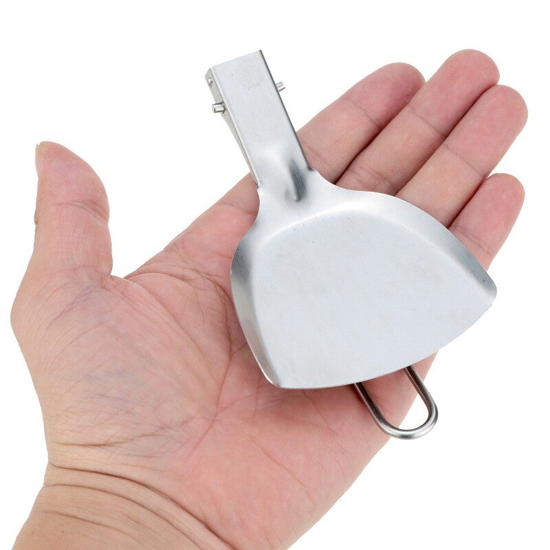 Camping Cooking Utensils Outdoor Foldable Stainless Steel Picnic Cookware Spatula Camping Supplies