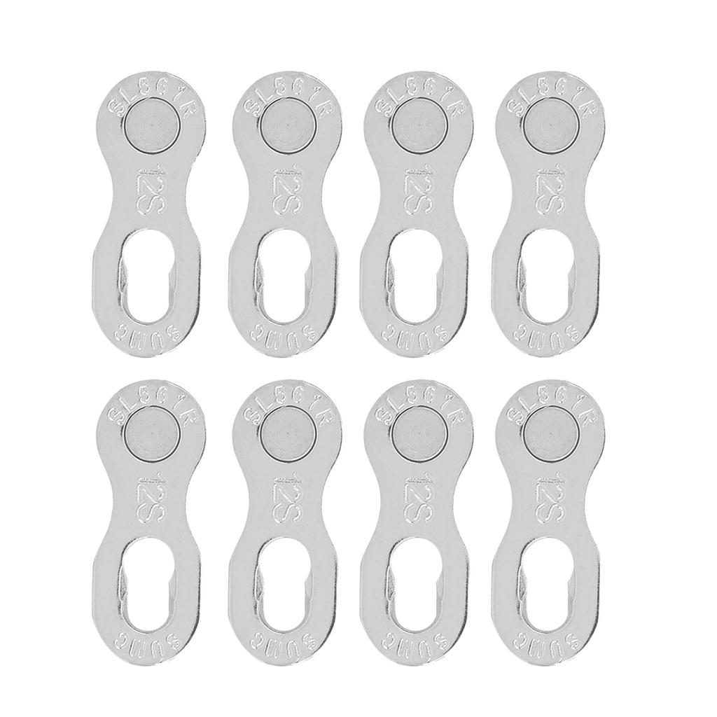 4Pair Steel Bike Bicycle 12Speed Chain Missing Link Connector Parts Cycling Accessorysilver