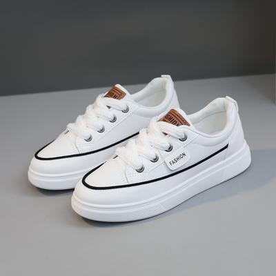 Новые повседневные женские туфли, белые туфли, летние туфли 2023 года, однотонные, увеличивающие рост, с тонкой подошвой, универсальные, с прочной кожаной поверхностью, универсальные