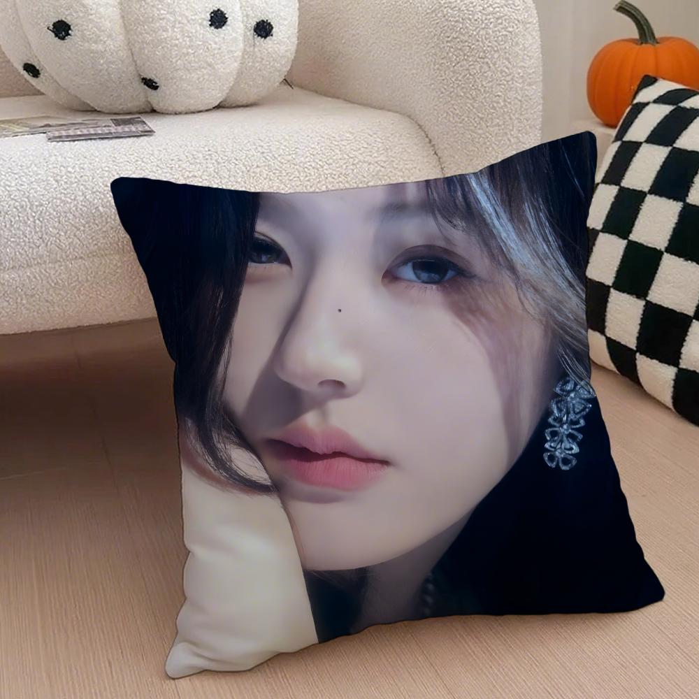 Cute Talented Chinese Beautiful Actress RRosy Cushion Cover Throw Pillow Cover Hidden Button Durable Polyester Chair Cushion