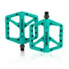 TINGSHING Педали для горного велосипеда MTB Дорожные Нейлоновое волокно Велосипедные Легкие Широкая Плоская Платформа Велоспорт MTB Аксессуары Двусторонние Шипы Бирюзовые Нескользящие