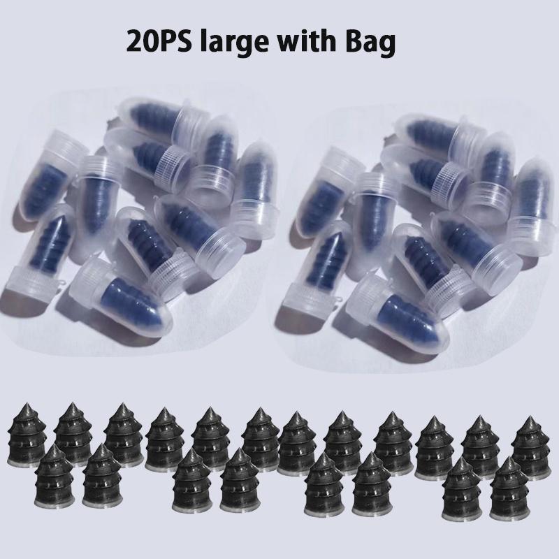 20 шт. универсальный вакуумный набор для ремонта шин для автомобиля, мотоцикла, скутера, резиновые бескамерные шины, ремонтный комплект, без клея, ремонт шин, гвозди