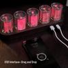 Часы с RGB-индикаторами Nixie: Креативное цифровое настольное украшение и Хит продаж