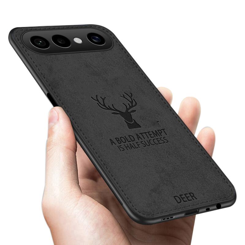 Для VIVO X300 FE Чехол Люксовый Бренд Текстура Ткани Оленья Ткань Джинсовая Лось Чехол для Корпуса Телефона VIVO X300 FE