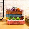 Natural Wooden Flowerpot Garden Decor Trough Decor Pots Succulent Boxes Rectangle Vase Vintage Crates Wood Flower Pot Home Tools