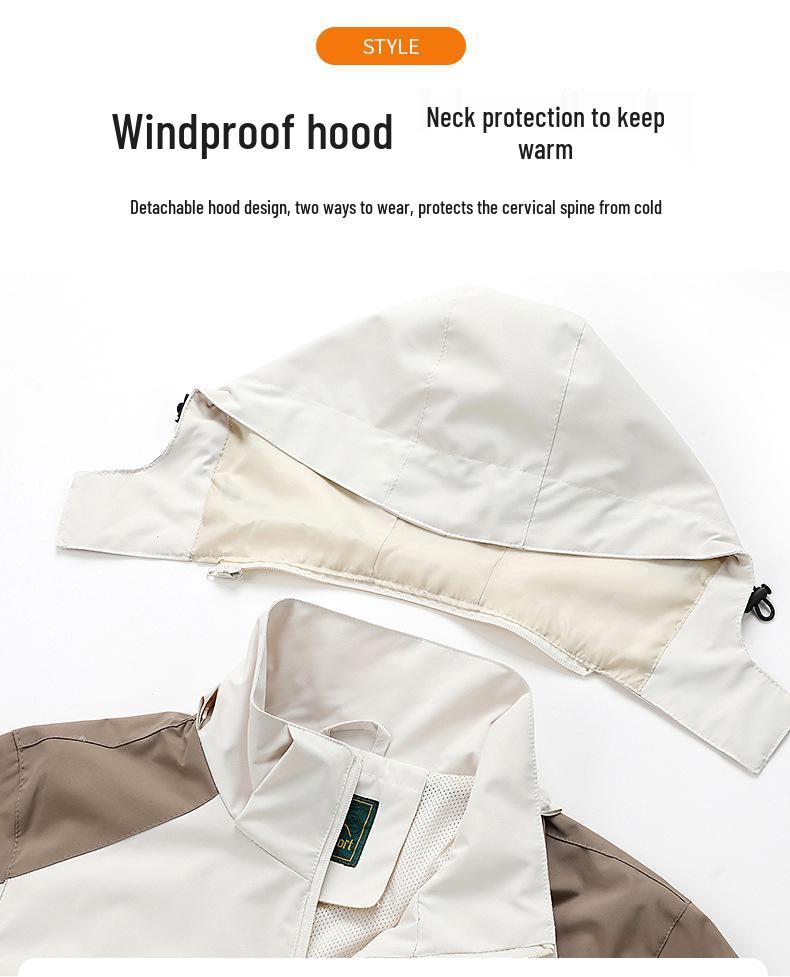 Унисекс водонепроницаемая ветрозащитная дождевик для весны/осени - Легкая куртка для активного отдыха, путешествий и альпинизма