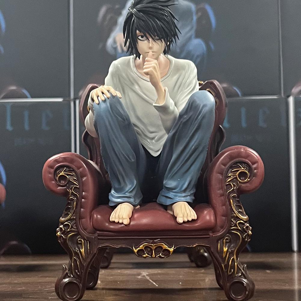 Аниме фигурка L Lawliet фигурка на шарнирах Приседающая поза Yagami Light фигурка ПВХ модель статуэтка ornament коллекция подарок на день рождения