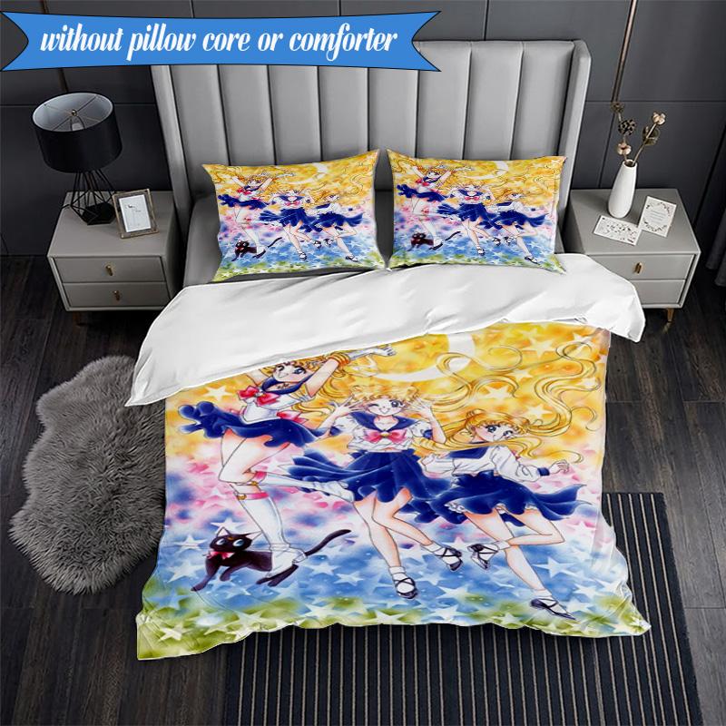 Moonlit Dance Of Love 3pcs K-pop music group Bedding set,Ideal for Bedroom, Dormitory,Including Duvet Cover And 2pcs Pillowcases,Fan gifts