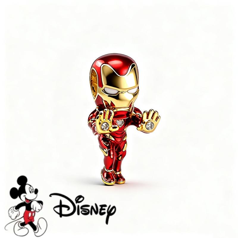 Disney Сделай сам Marvel Universe Ювелирные изделия Подарки Железный человек Человек-паук Подвески Бусины Подходят для Оригинальных Европейских Серебряных Браслетов Ожерелий