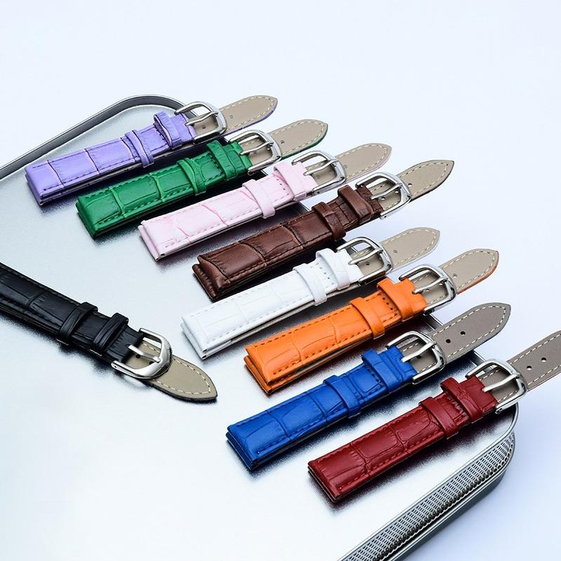 Watch Band Genuine Leather Straps 12mm/14mm/16mm/18mm/20mm/22mm/24mm Watch Accessories High Quality Colors Watchbands