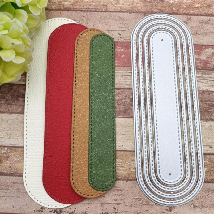 Металлические вырубки Овальная этикетка Трафареты для тиснения для DIY Скрапбукинга Альбома Карты