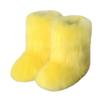 Winter Women Fluffy Faux Fox Fur Short Boots Comfortable Plush Warm Snow Luxury Girls Furry Fashion Footwear