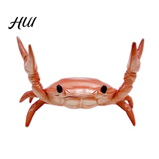 Creative Pen Holder Weightlifting Crab Desktop Organizer Decorative Ornament Desk Accessory for School Office Home PVC